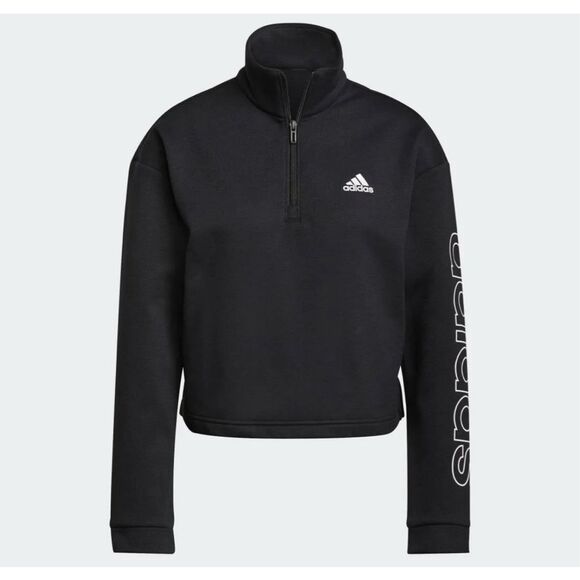 Adidas Loose Fit Cropped Sweater - Picture 1 of 9